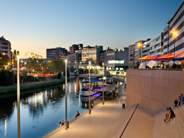 Saarbrücken mit Saarufer