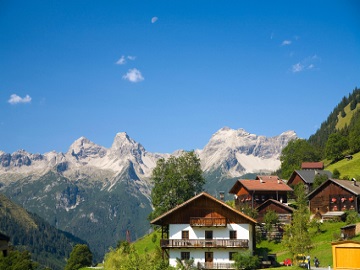 Ein Berggipfel im Tirol.