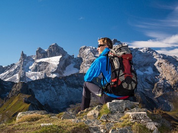 Wanderurlauber im Tirol.