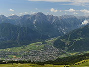 Panoramaausblick über Linz.