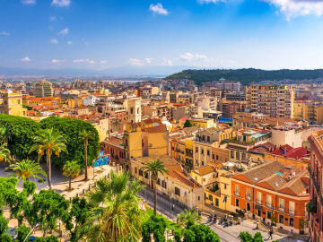 Cagliari Panoramablick über Cagliari