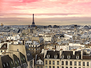 Blick über Paris zum Eiffelturm